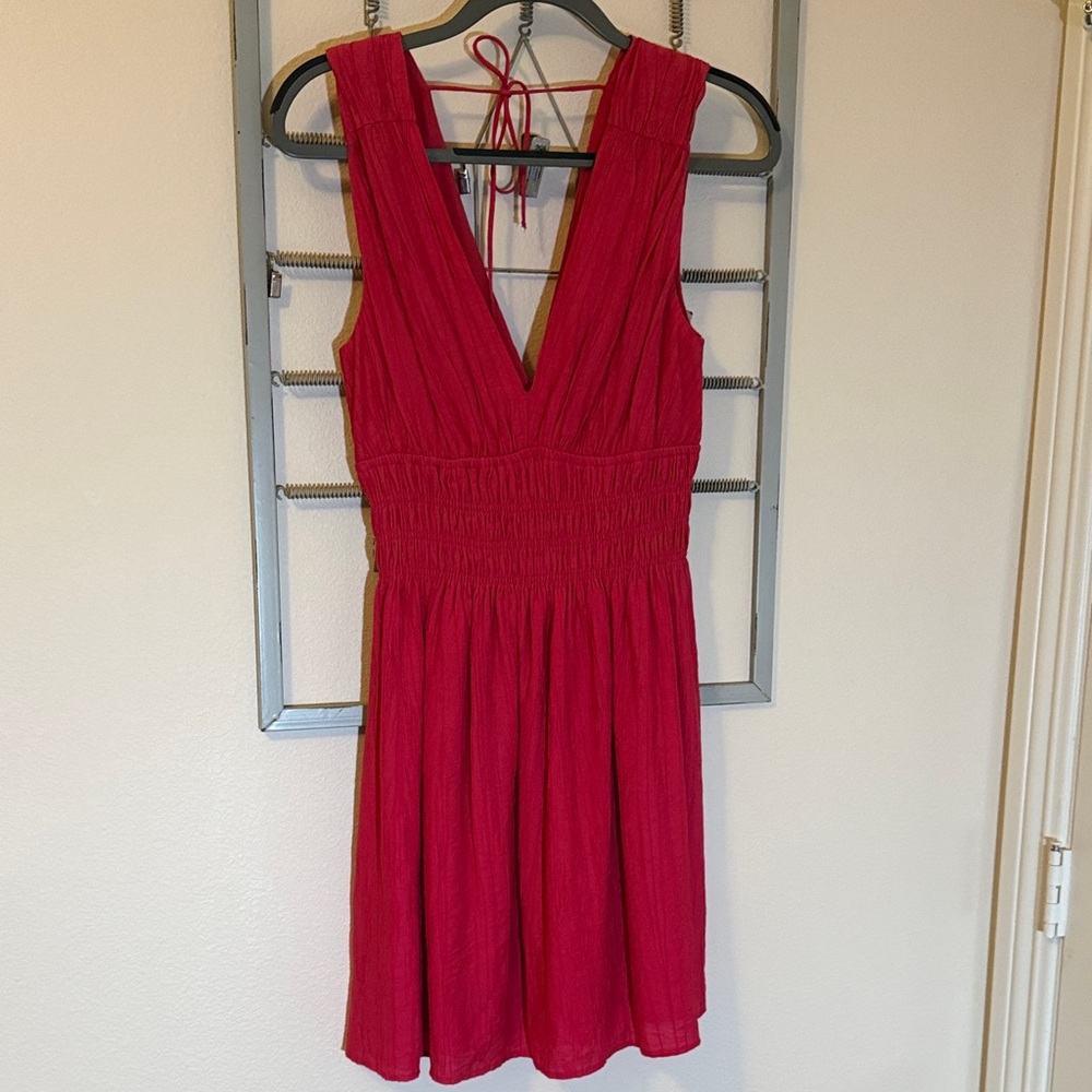 Abercrombie & Fitch Vibrant Red Backless Dress